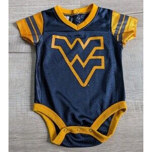 West Virginia Mountaineers Baby Infant Sz 6-9 Months Pro Edge